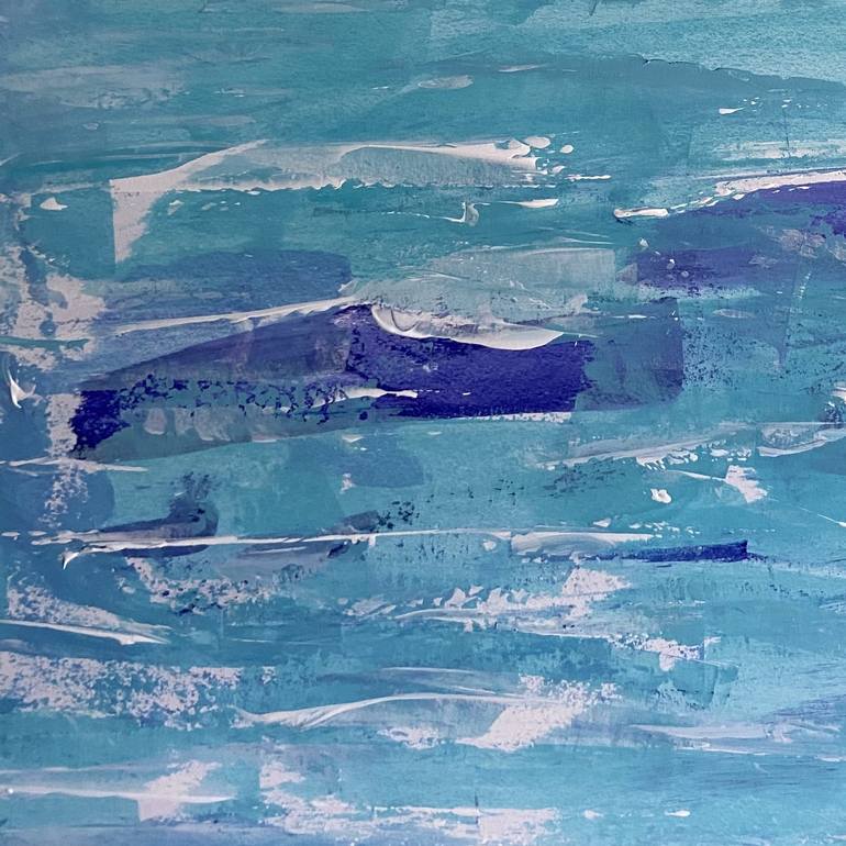 Original Abstract Seascape Painting by MARTINE HARRIS