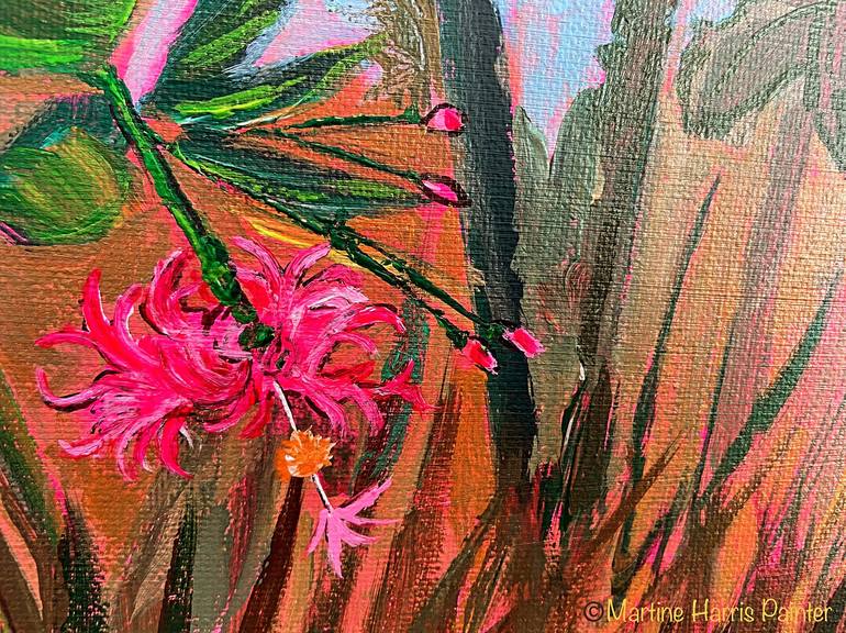 Original Floral Painting by MARTINE HARRIS