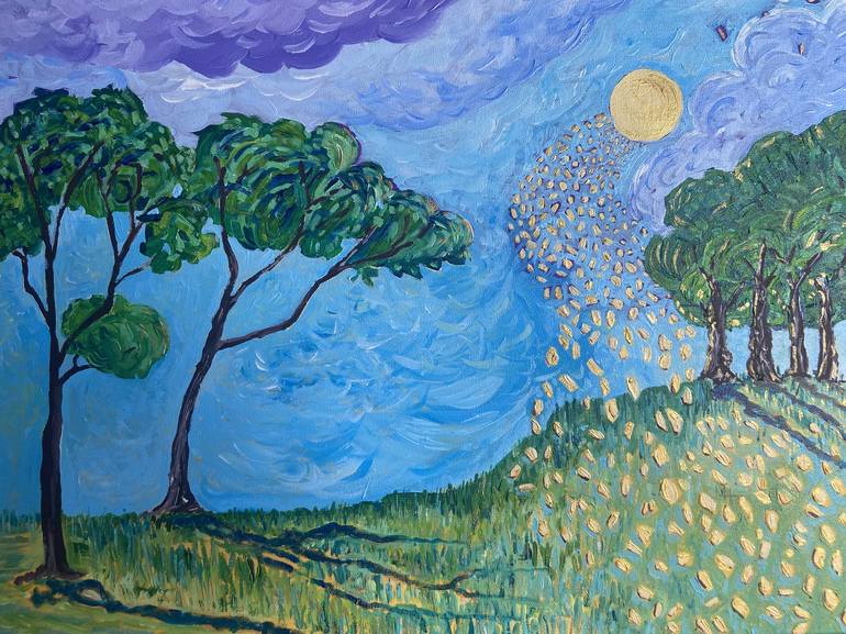 Original Abstract Landscape Paintings by Martine Harris