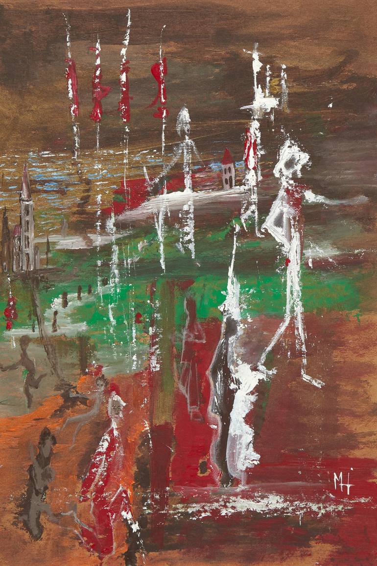 Original Abstract Expressionism Abstract Paintings by Martine Harris