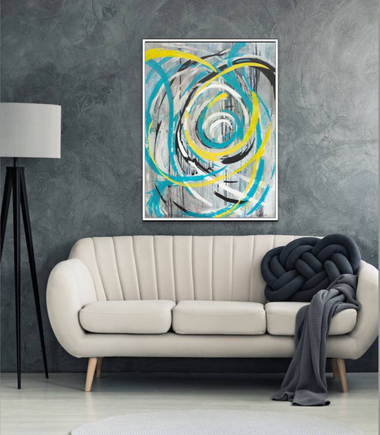 Original Abstract Expressionism Abstract Painting by Bente Christensen
