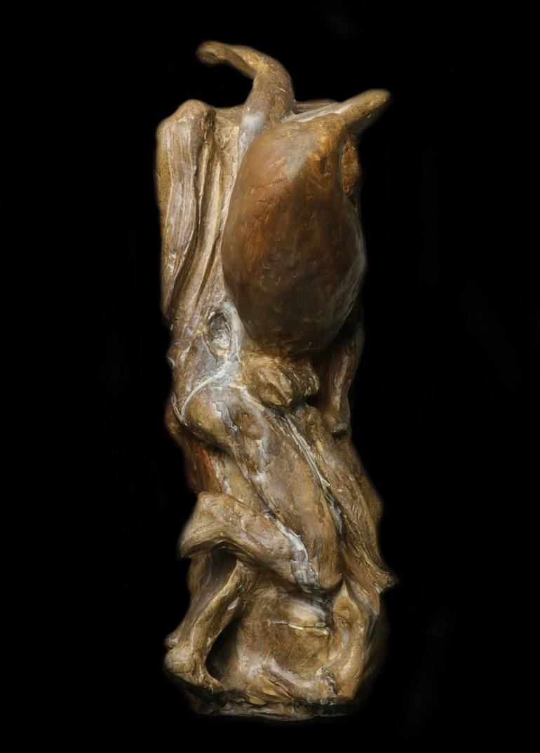 Original Abstract Expressionism Men Sculpture by Nicolas-Pierre Réveillard