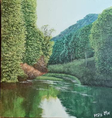 Print of Realism Landscape Paintings by Hira Mir