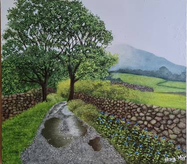 Original Fine Art Landscape Paintings by Hira Mir