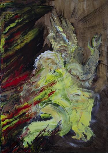 Original Abstract Aerial Painting by Tudor-Cristian Dobrescu
