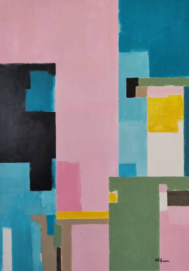 Original Contemporary Abstract Paintings by Elena Rodríguez López