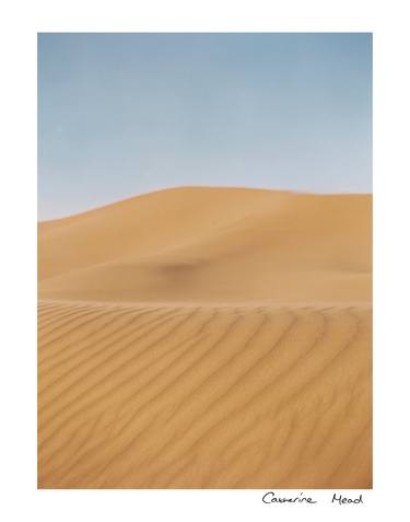 Desert Sand Dune Orange Blue Sky Photograph by Bill Hance - Fine
