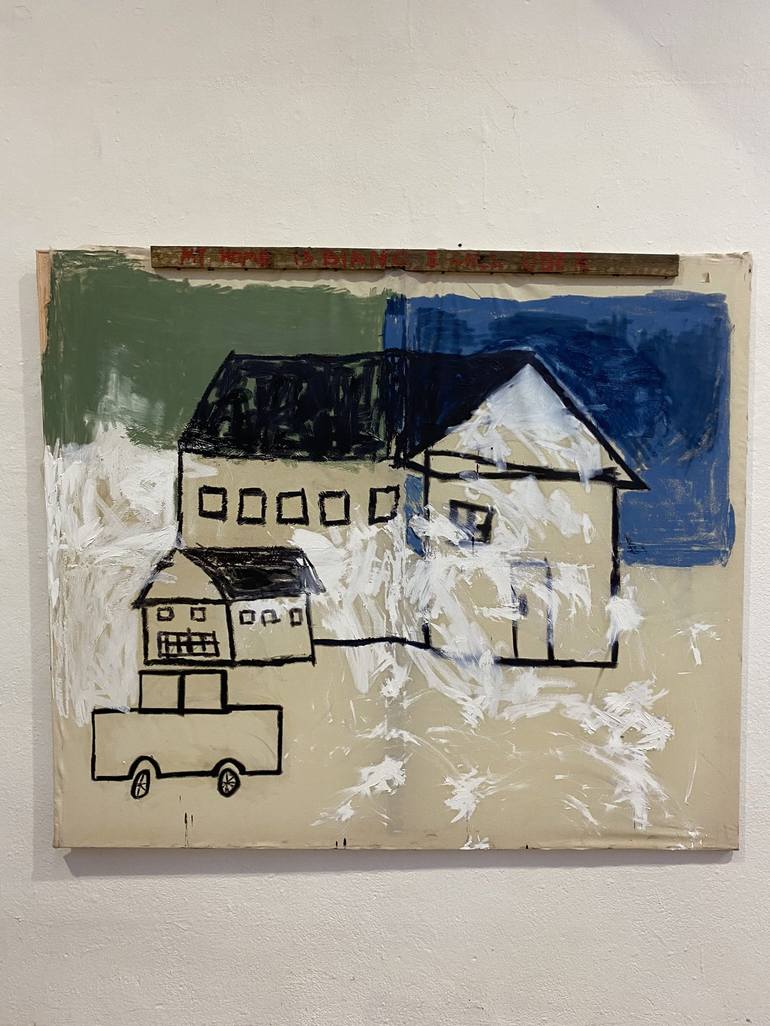 Original Abstract Expressionism Architecture Paintings by Maliek Kadi