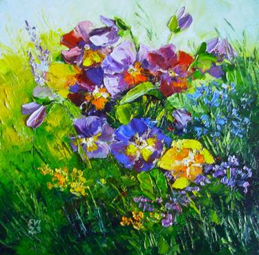 Original Impressionism Floral Paintings by Elena Ivanova