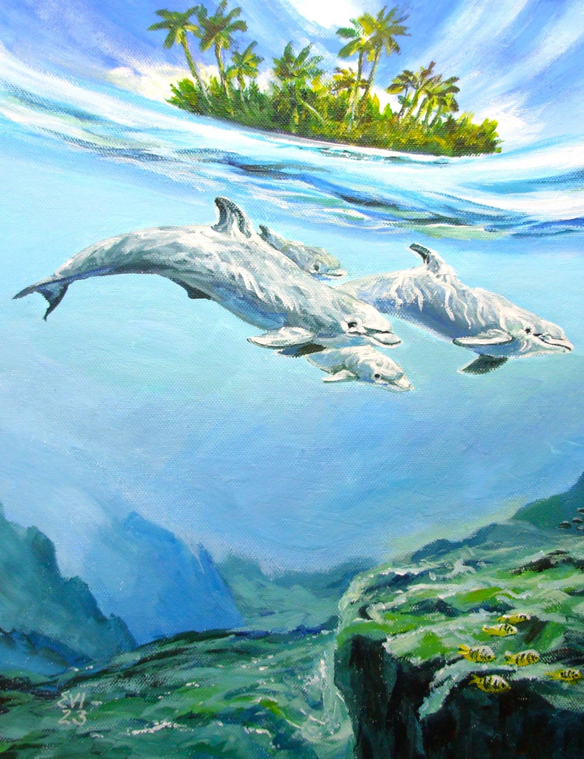 油絵 Delphine作 \