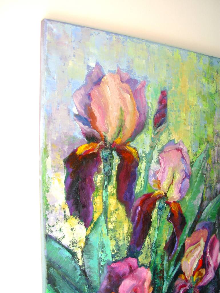 Original Abstract Floral Painting by Elena Ivanova