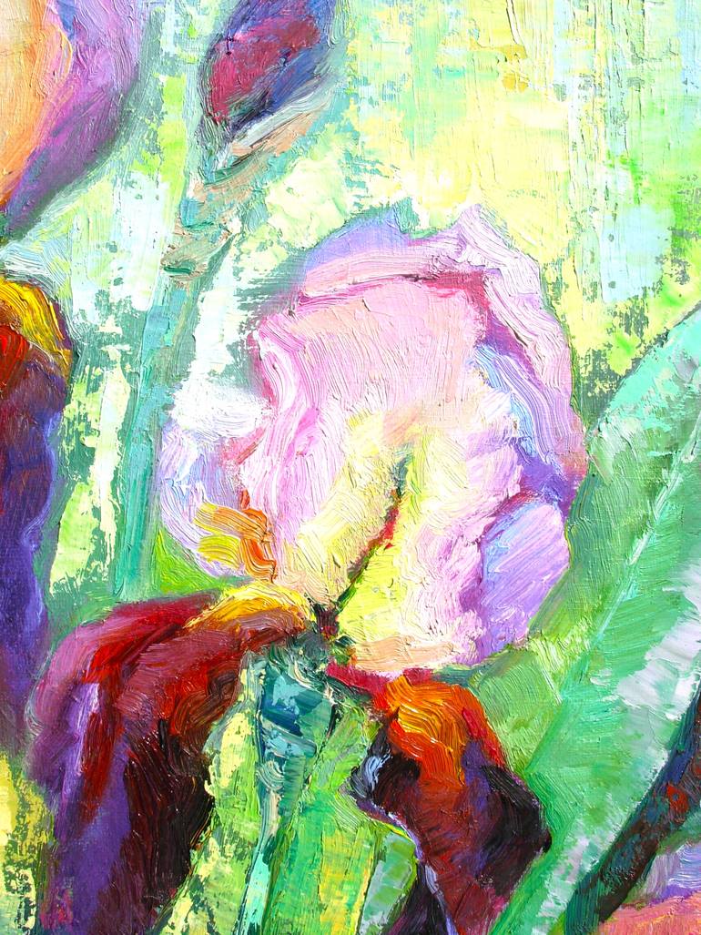 Original Abstract Floral Painting by Elena Ivanova