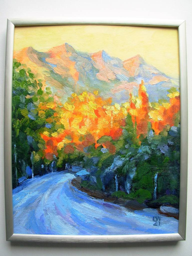 Original Impressionism Landscape Painting by Elena Ivanova