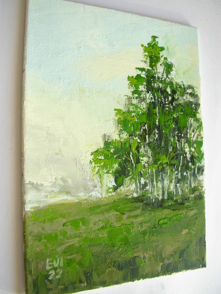 Original Abstract Tree Painting by Elena Ivanova