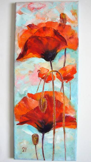 Original Abstract Floral Paintings by Elena Ivanova