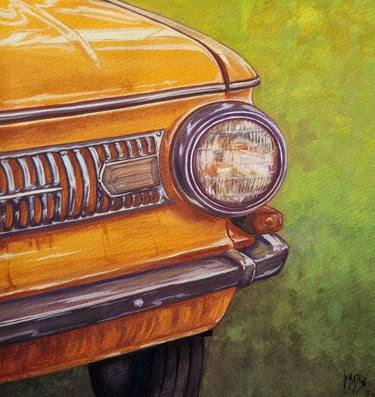 Original Illustration Car Paintings by Diana Rode