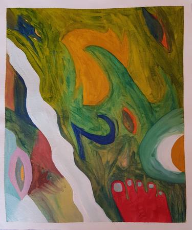 Original Abstract Painting by H Dave