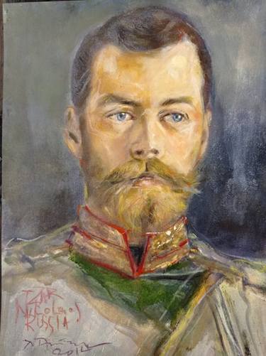 Portrait of Tzar Nikolai B Romanov thumb