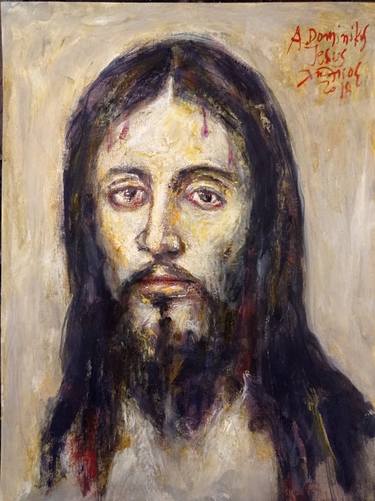 Holy face of Jesus, La Santa Faz (study in El Greco) thumb
