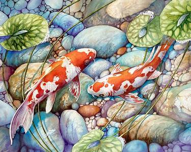 Print of Fish Paintings by Aleksandr Kachesov