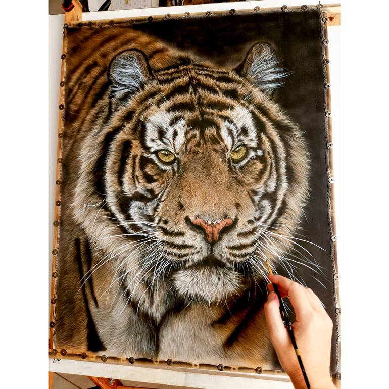 Original Realism Animal Painting by Olga Belova