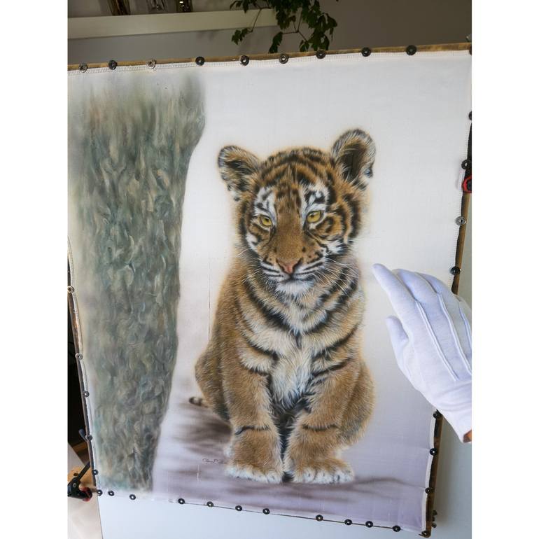 Original Photorealism Animal Painting by Olga Belova