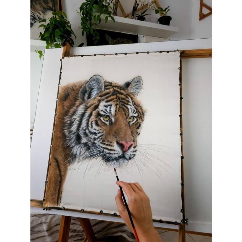 Original Realism Animal Painting by Olga Belova