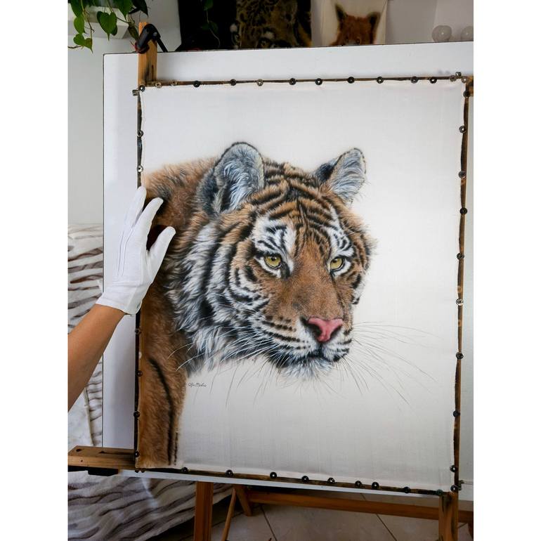 Original Realism Animal Painting by Olga Belova