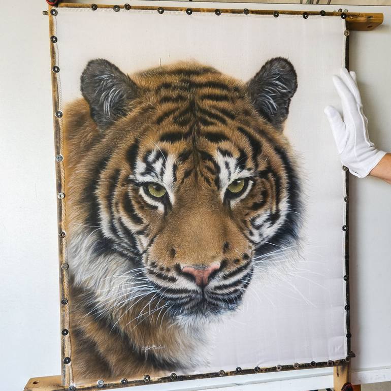 Original Photorealism Animal Painting by Olga Belova