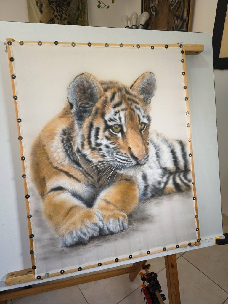 Original Photorealism Animal Painting by Olga Belova