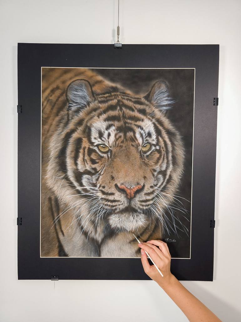 Original Art Deco Animal Painting by Olga Belova