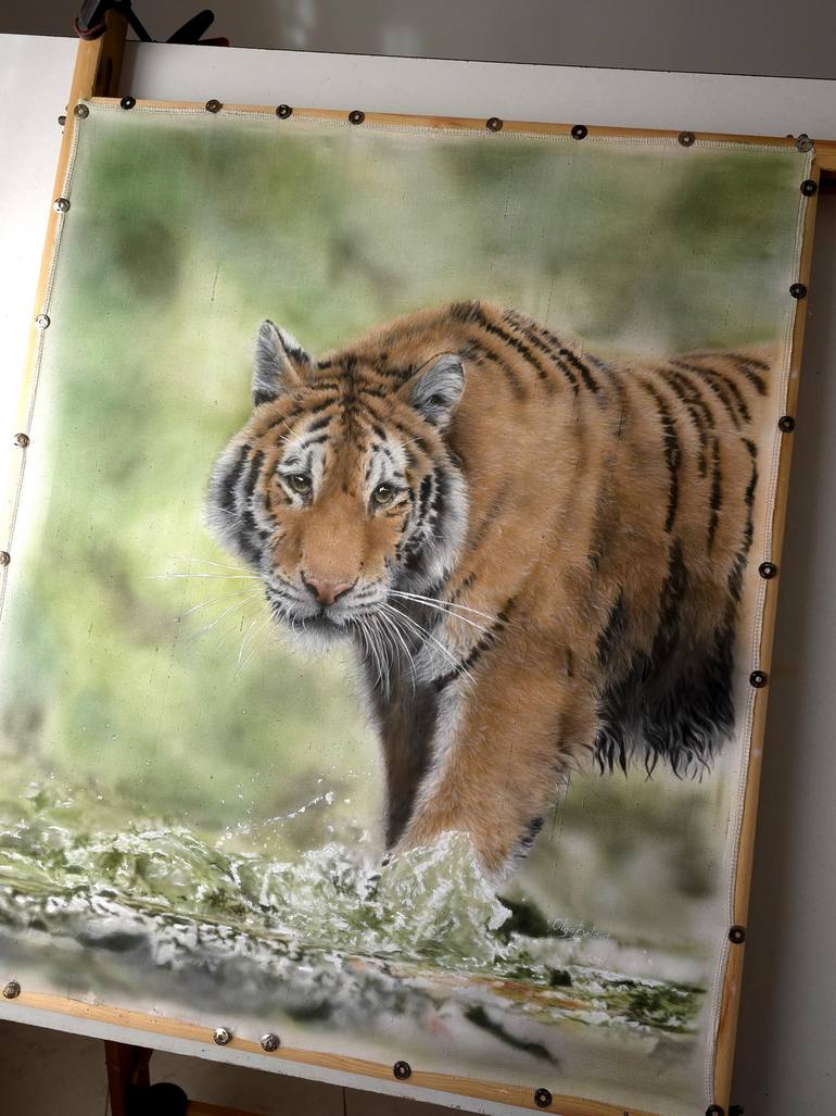 Original Photorealism Animal Painting by Olga Belova
