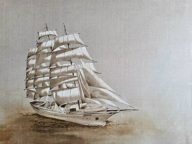 Print of Realism Ship Paintings by Olga Belova