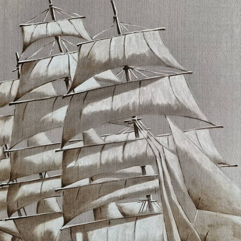 Original Realism Ship Painting by Olga Belova