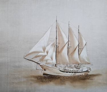 Print of Photorealism Ship Paintings by Olga Belova