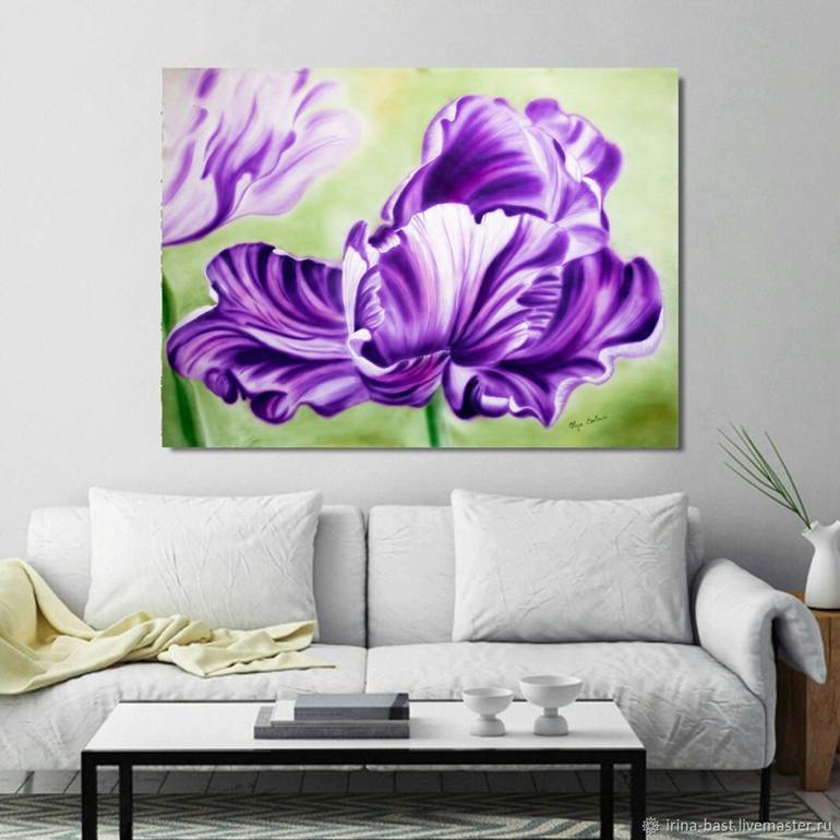 Original Realism Floral Painting by Olga Belova