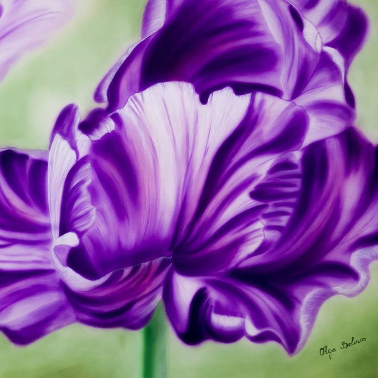 Original Realism Floral Painting by Olga Belova