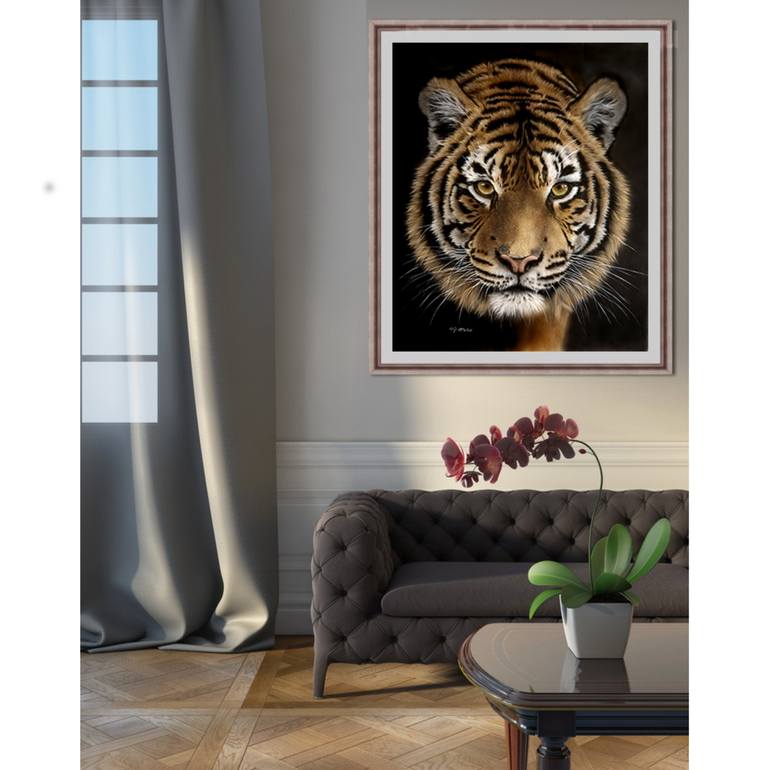 Original Art Deco Animal Painting by Olga Belova