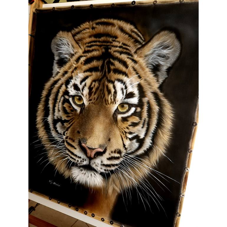 Original Art Deco Animal Painting by Olga Belova