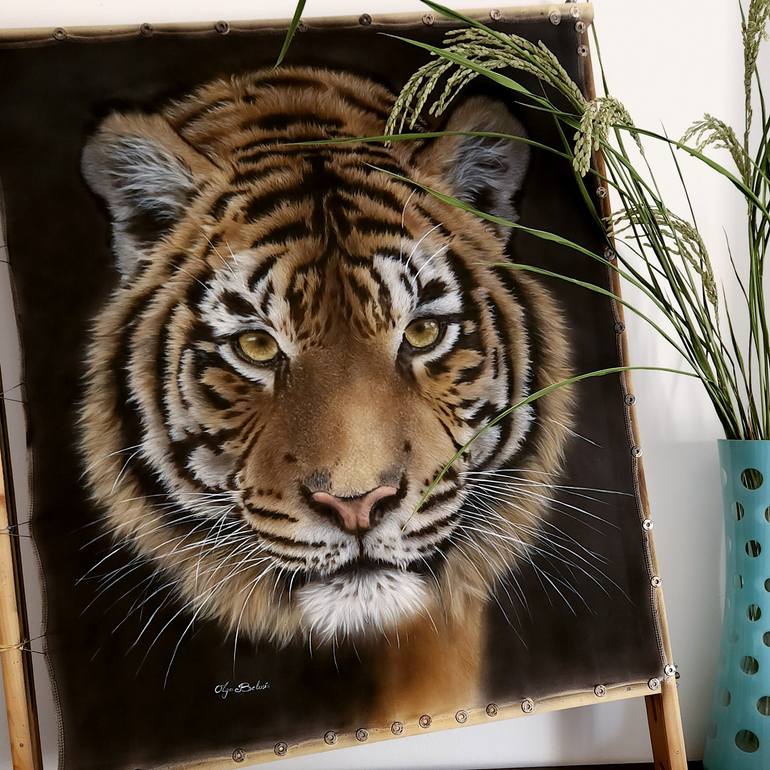 Original Art Deco Animal Painting by Olga Belova