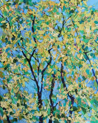 Original Abstract Tree Paintings by Eun-Hye Seo
