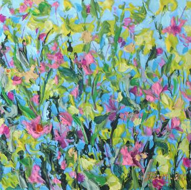 Original Abstract Garden Paintings by Eun-Hye Seo