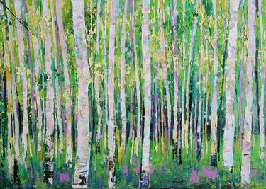 Original Abstract Tree Paintings by Eun-Hye Seo