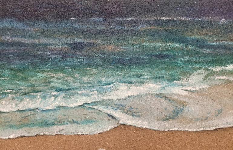 Original Art Deco Seascape Painting by Eun-Hye Seo