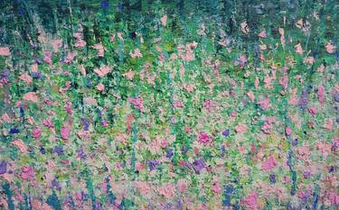 Original Abstract Garden Paintings by Eun-Hye Seo