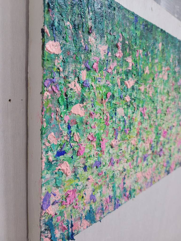 Original Abstract Garden Painting by Eun-Hye Seo