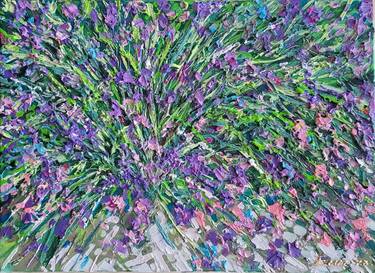 Original Abstract Garden Paintings by Eun-Hye Seo