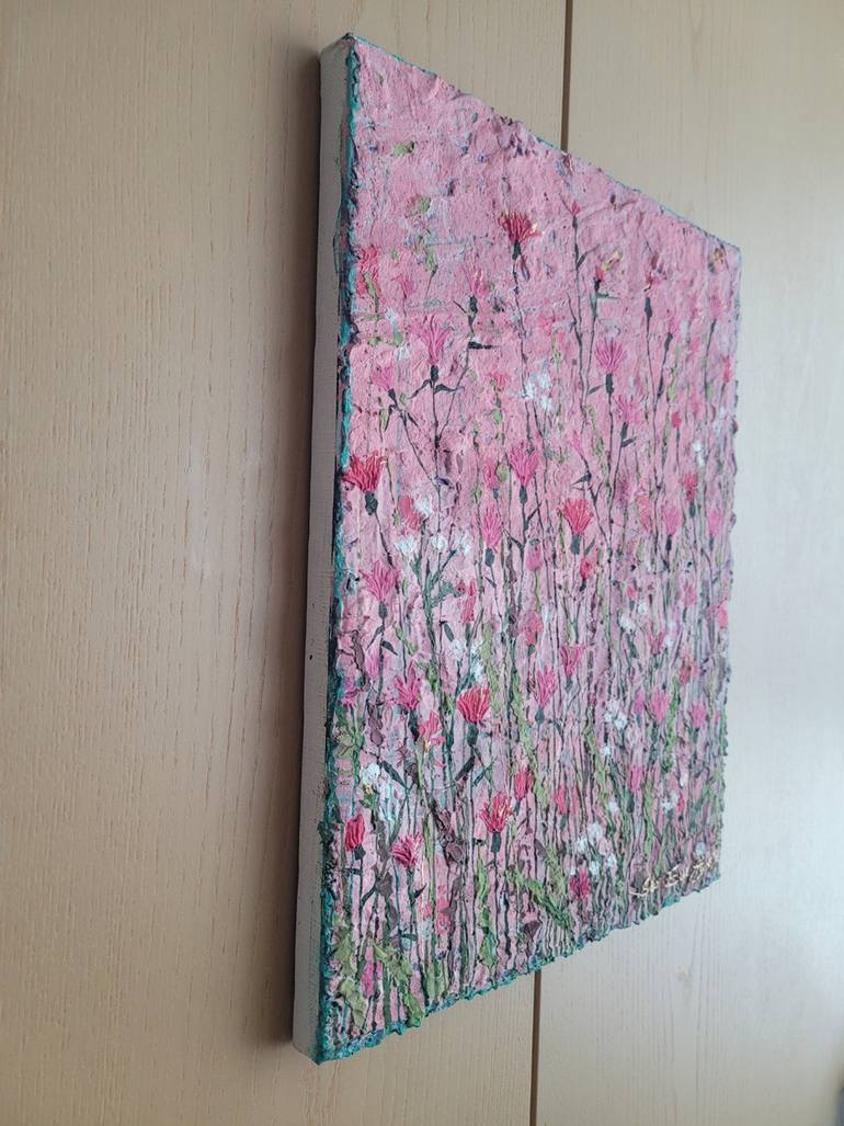 Original Abstract Floral Painting by Eun-Hye Seo