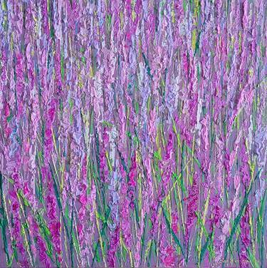 Original Abstract Garden Paintings by Eun-Hye Seo