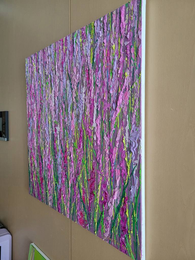 Original Abstract Garden Painting by Eun-Hye Seo